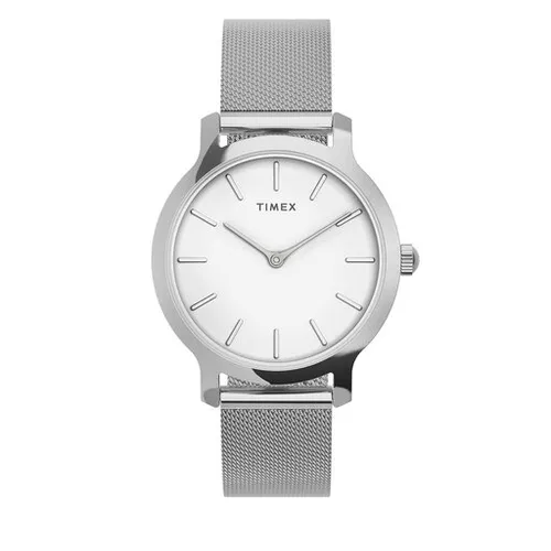 Timex Transcend TW2U86700 Gümüş / Beyaz Saatler