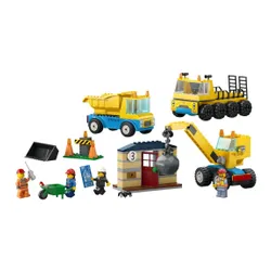 Lego City 60391 yıkım topu ile kamyon ve vinç