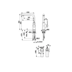 Bateria KFA ARMATURA Duero Pure Basic 6623-915-81 z filtrem Czarny