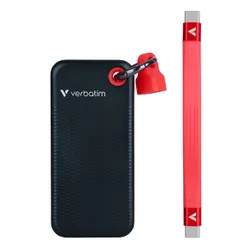 Dysk VERBATIM Pocket 512GB SSD Czarno-czerwony