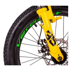 Rower dziecięcy SUN BABY Verdant Calix 20 dla chłopca Biało-zielono-żółty