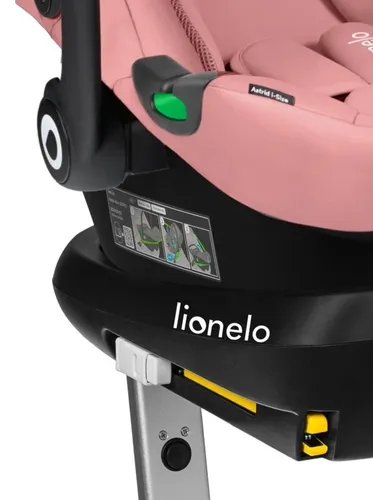 Fotelik samochodowy LIONELO Astrid i-Size z bazą Isofix 40-87 cm (0-13 kg) Różowy