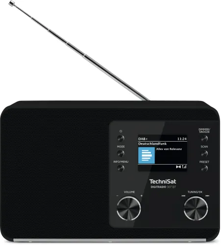 Radioodbiornik TechniSat DigitRadio 307 BT Radio FM DAB+ Bluetooth Czarny