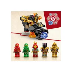 LEGO Ninjago 71793 lav ejderhası ateş dalgasına dönüşüyor