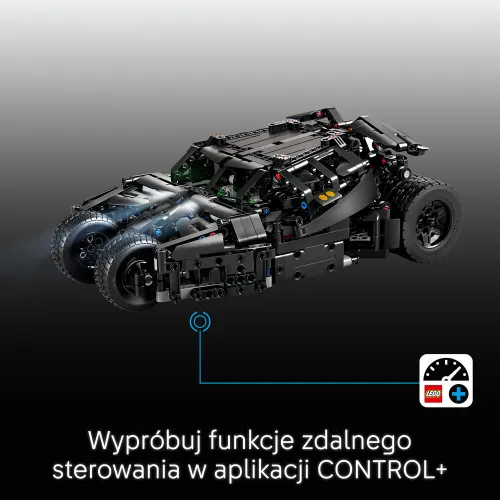 LEGO TECHNIC 42239 Batmobile Tumbler, zestaw klocków 12+ sterowany