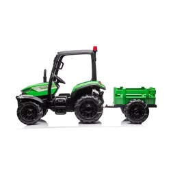 Duży Traktor Na Akumulator Dla Dziecka Blt-206 Przyczepa 24V 2X200W Pilot LED Eva Pasy Bluetooth