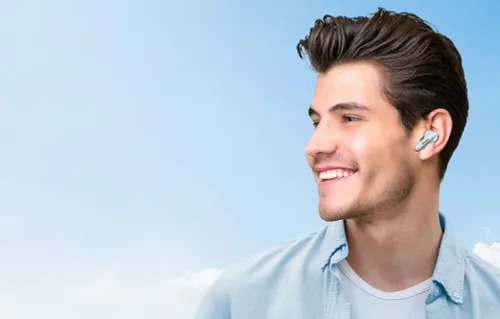 Słuchawki bezprzewodowe Earfun Air2 Dokanałowe Bluetooth 5.3 Biały