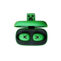 Słuchawki bezprzewodowe OTL Technologies Minecraft Creeper 3D Character Collectible TWS Earphones Dokanałowe Bluetooth 5.3 Zielony