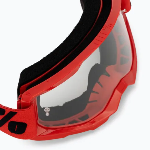 Gogle rowerowe 100% Strata 2 red/clear