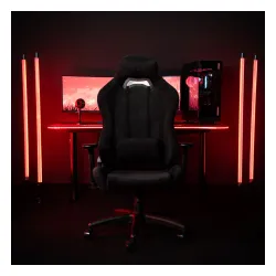 Fotel Arozzi Torretta Soft Fabric Pure Black Gamingowy do 120kg Tkanina Czarny