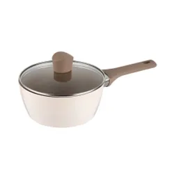 Rondel aluminiowy nieprzywierający z pokrywką FLORINA MOKKA 18 CM 1,5 l