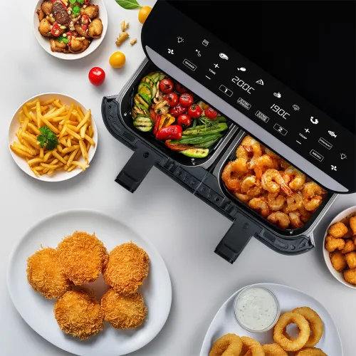 Air fryer Tesla AirCook DualZone Q460 XXL 2400W 9l