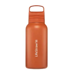 Butelka termiczna z filtrem LifeStraw Go Steel 2.0 1 l - Kyoto orange