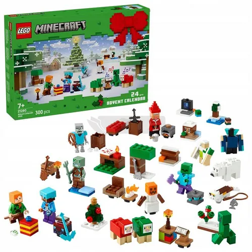 Конструктор пластиковый LEGO Minecraft 21280 Адвент-календарь 2025