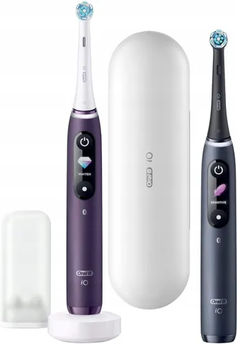 Oral - B магнитная зубная щетка iO Series 8 Duo 2 шт. Black / Purple