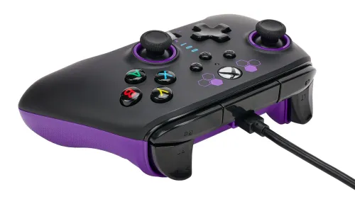 Геймпад PowerA Enhanced Purple Hex к Xbox Series X/S, Xbox One, PC Проводной