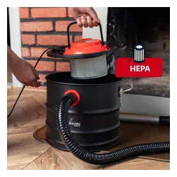 Odkurzacz do popiołu kominka gruzu Lehmann Asher 18