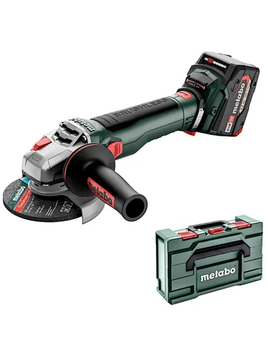 Metabo WB 18 LT BL 11-125 Akülü Açılı Taşlama Makinesi (613054650), 2 adet 5,2 Ah pil, şarj cihazı, kılıf