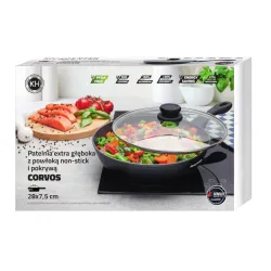 Patelnia nieprzywierająca z pokrywką KONIGHOFFER CORVOS 28 cm