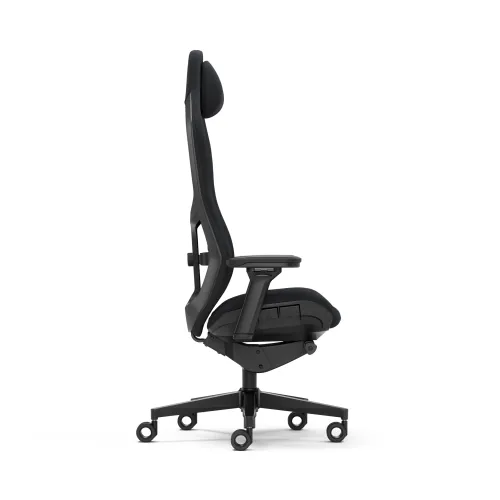 Fotel Fractal Design Refine Alcantara Fabric Gamingowy do 125kg Tkanina Czarny