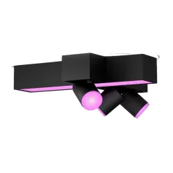 Oświetlenie punktowe Philips Hue White and Color Ambiance Centris 3 Cross Czarny