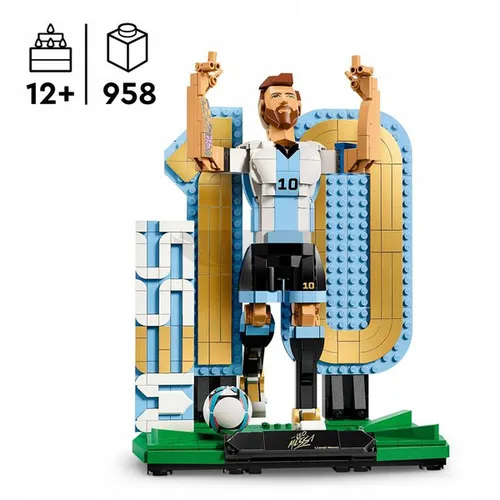 LEGO Editions 43015 Lionel Messi piłkarska legenda, zestaw klocków