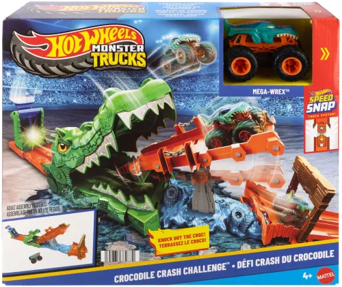 Tor Hot Wheels Monster Trucks Rajdowe wyzwanie Paszcza Krokodyla JJN45