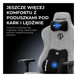 Fotel Anda Seat Kaiser 3E XL Gamingowy do 150kg Tkanina Beżowy