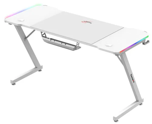 Biurko gamingowe HUZARO Hero 3.3 RGB Biały