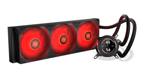 Chłodzenie Krux HydroGlance 360 ARGB LCD Czarny
