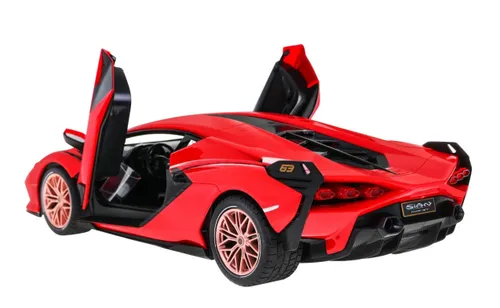 Duży samochód zdalnie sterowany COIL RC Lamborghini SIAN otwierane drzwi światła czerwony