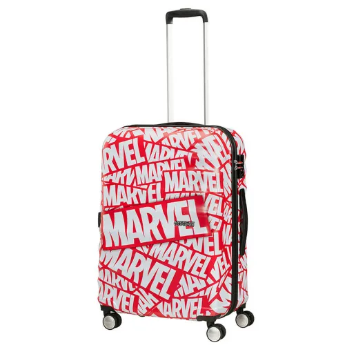 Walizka średnia American Tourister Wavebreaker Marvel - Marvel logo