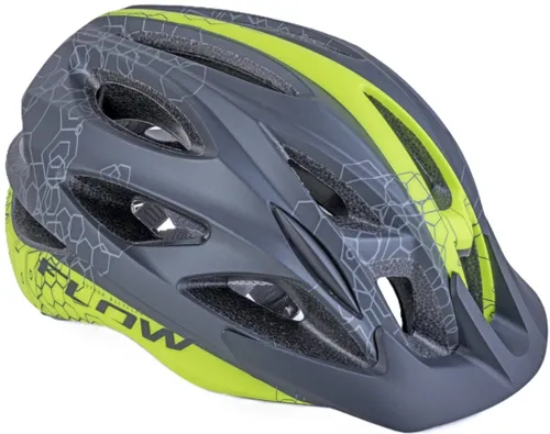 Kask rowerowy AUTHOR Flow X9 Czarno-żółty MTB (rozmiar M)