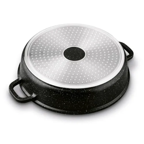 Patelnia głęboka z krótkimi uchwytami KONIGHOFFER Pollo Black 28 cm