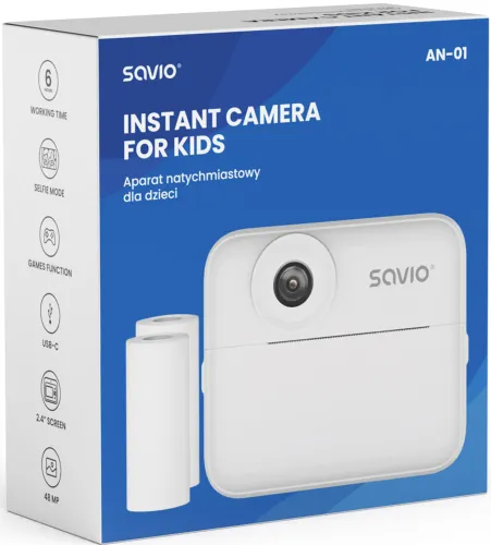 Aparat natychmiastowy SAVIO AN-01 Biały