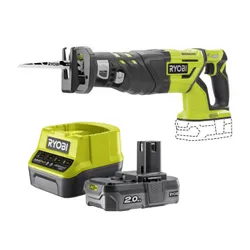 Piła szablasta RYOBI R18RS7-0 + Akumulator RYOBI ONE+ RC18120-120 2Ah 18V + ładowarka