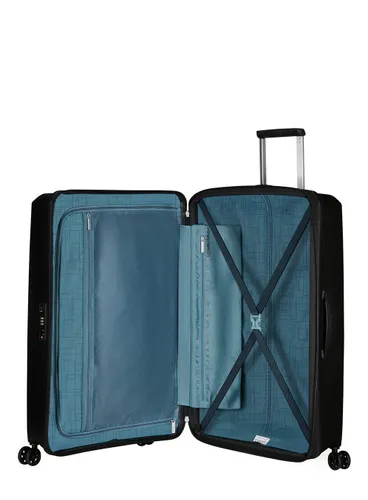 Walizka duża poszerzana American Tourister AeroStep - black