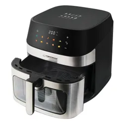 Air Fryer Frytkownica beztłuszczowa ESPERANZA Patate Al Forno 8l z 10 automatycznymi programami i okienkiem do obserwacji postępów gotowania