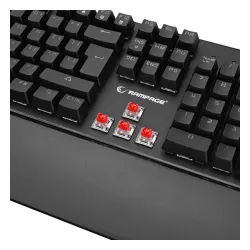 Klawiatura mechaniczna Rampage KB-R86 UMBRA Kaicheng Red Switch Czarny