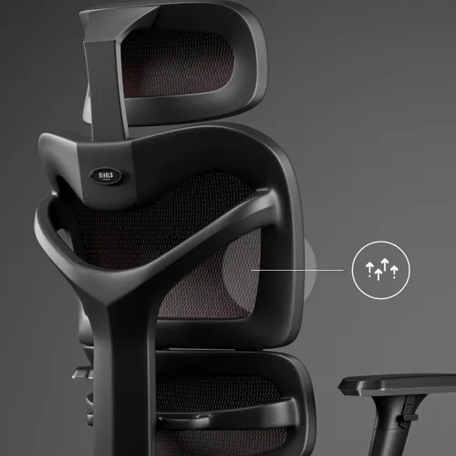 Fotel DIABLO CHAIRS V-Commander Czarno-burgundowy