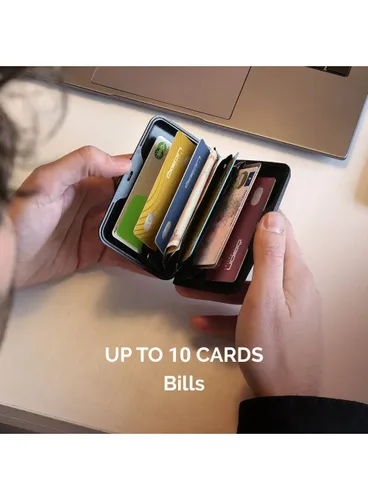 Кошелек Ogon Design Stockholm Card Case Premium V3, алюминиевый, синий