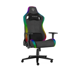 Fotel Genesis Trit 660 RGB Gamingowy do 150kg Tkanina Szary