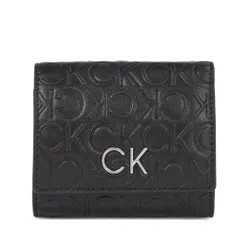 Женский кошелек Calvin Klein Re-Lock Trifold Xs Emb K60k611321 CK Black BAX