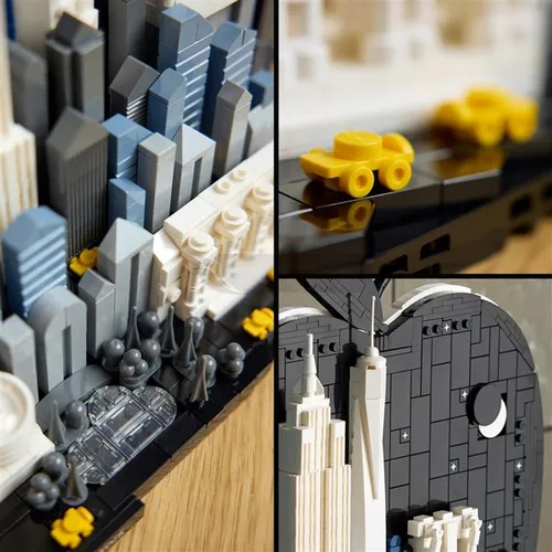 LEGO Architecture 21066 Nowy Jork Wielkie Jabłko, zestaw klocków 18+