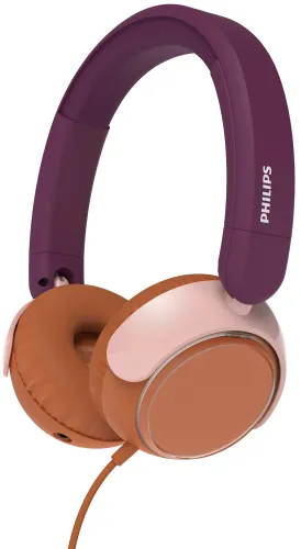 Słuchawki przewodowe Philips TAK2000MP Dla dzieci Nauszne Mikrofon Fioletowy