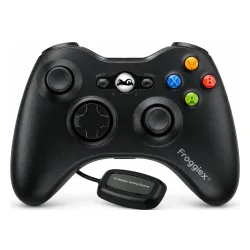 Pad FroggieX FX-X360-PC-B-WR do PC, Xbox 360 Bezprzewodowy Czarny