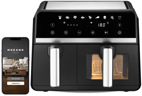 Air Fryer Frytkownica beztłuszczowa MOZANO Duofry Unlimited 9l WI-FI 8 Programów