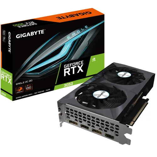 Karta graficzna Gigabyte GeForce RTX 3050 EAGLE OC 8GB GDDR6 128bit DLSS