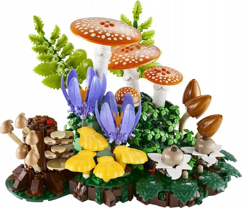 LEGO BOTANICALS 11505 GRZYBY LEŚNE, zestaw klocków +18 kwiaty rośliny