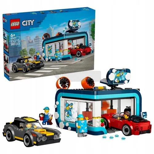 LEGO City 60497 Automatyczna myjnia samochodowa, zestaw klocków 6+